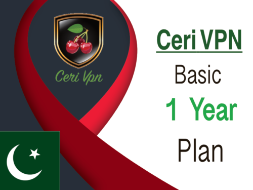 CeriVPN-Basic Plan-One Year- Pakistan IP