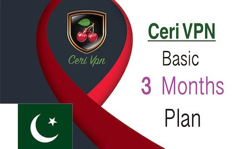CeriVPN-Basic Plan-Three Months with Pakistan IP