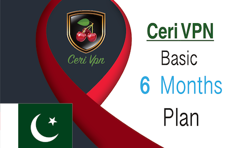 CeriVPN-Basic Plan-Six Months with Pakistan IP